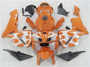 Motorcycle Fairings Kit - 2005-2006 Honda CBR 600RR Tribal Silver Fairings | NH60506-48