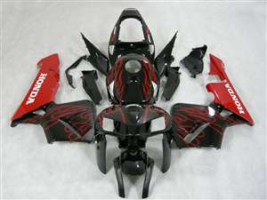 Motorcycle Fairings Kit - 2005-2006 Honda CBR 600RR Red Flame Fairings | NH60506-76