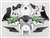 Motorcycle Fairings Kit - Graffiti Green 2005-2006 Honda CBR 600RR Motorcycle Fairings | NH60506-96