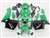 Motorcycle Fairings Kit - 2005-2006 Honda CBR 600RR Green/Black Fairings | NH60506-97