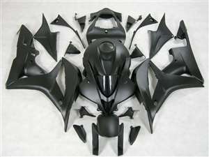 Motorcycle Fairings Kit - 2007-2008 Honda CBR 600RR Satin Black Fairings | NH60708-10