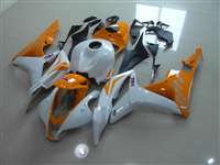 Motorcycle Fairings Kit - 2007-2008 Honda CBR 600RR Orange/White Fairings | NH60708-27
