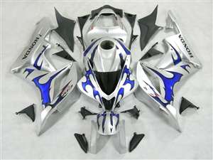 Motorcycle Fairings Kit - 2007-2008 Honda CBR 600RR Metallic Blue Tribal Fairings | NH60708-59