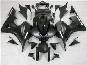 Motorcycle Fairings Kit - 2007-2008 Honda CBR 600RR Charcoal/Black Fairings | NH60708-60