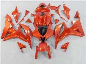 Motorcycle Fairings Kit - 2007-2008 Honda CBR 600RR Candy Orange Fairings | NH60708-67