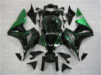 Motorcycle Fairings Kit - 2007-2008 Honda CBR 600RR Metallic Green Fire Fairings | NH60708-8