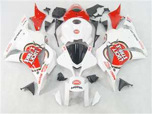 Motorcycle Fairings Kit - 2009-2012 Honda CBR 600RR White Lucky Strike Fairings | NH60912-17