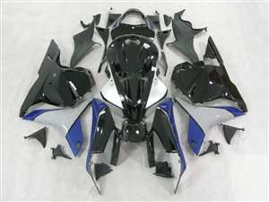 Motorcycle Fairings Kit - 2009-2012 Honda CBR 600RR Black/Blue/Grey Fairings | NH60912-28