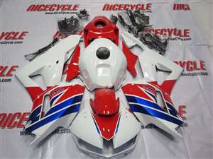 Motorcycle Fairings Kit - 2013-Present Honda CBR 600RR White/Blue/Red Fairings | NH61317-3