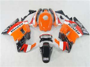 Motorcycle Fairings Kit - 1991-1994 Honda CBR 600 F2 Repsol Orange Fairings | NH69194-10