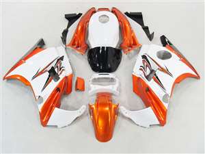 Motorcycle Fairings Kit - 1991-1994 Honda CBR 600 F2 White/Burnt Orange Fairings | NH69194-18