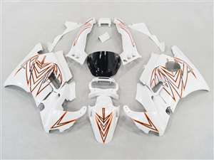 Motorcycle Fairings Kit - 1991-1994 Honda CBR 600 F2 White Tribal Design Fairings | NH69194-19