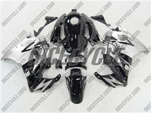 Motorcycle Fairings Kit - 1991-1994 Honda CBR 600 F2 Silver/Black Fairings | NH69194-21