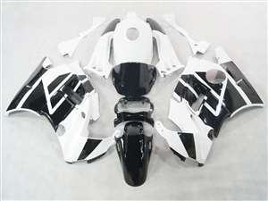 Motorcycle Fairings Kit - 1991-1994 Honda CBR 600 F2 White/Black Fairings | NH69194-6