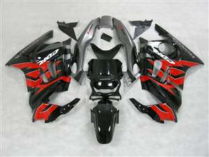 Motorcycle Fairings Kit - 1991-1994 Honda CBR 600 F2 Black/Red/Gray Fairings | NH69598-30