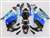 Motorcycle Fairings Kit - 1991-1994 Honda CBR 600 F2 Black Blue White Fairings | NH69598-41