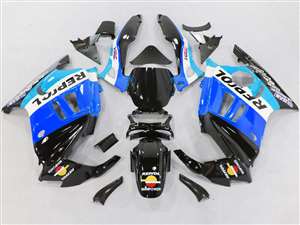 Motorcycle Fairings Kit - 1991-1994 Honda CBR 600 F2 Black Blue White Fairings | NH69598-41