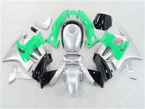 Motorcycle Fairings Kit - 1991-1994 Honda CBR 600 F2 Black Gray Green Fairings | NH69598-42