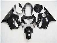 Motorcycle Fairings Kit - 1999-2000 Honda CBR 600 F4 Gloss Black Fairings | NH69900-1