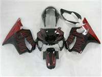 Motorcycle Fairings Kit - 1999-2000 Honda CBR 600 F4 Red Flame Fairings | NH69900-13