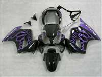 Motorcycle Fairings Kit - 2002-2013 Honda VFR 800 Big Purple Flame Fairings | NH80213-10