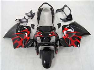 Motorcycle Fairings Kit - 1998-2001 Honda VFR 800 Candy Red Tribal Fairings | NH89801-19