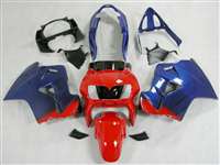 Motorcycle Fairings Kit - 1998-2001 Honda VFR 800 Blue/Red Fairings | NH89801-9