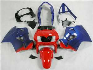 Motorcycle Fairings Kit - 1998-2001 Honda VFR 800 Blue/Red Fairings | NH89801-9