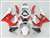 Motorcycle Fairings Kit - 2000-2001 Honda CBR 929RR Candy Red/White Fairings | NH90001-13