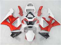 Motorcycle Fairings Kit - 2000-2001 Honda CBR 929RR Candy Red/White Fairings | NH90001-13