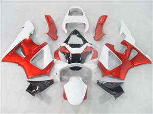 Motorcycle Fairings Kit - 2000-2001 Honda CBR 929RR Candy Red/White Fairings | NH90001-13