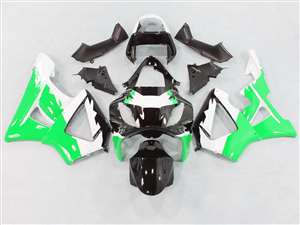 Motorcycle Fairings Kit - 2000-2001 Honda CBR 929RR White/Green/Black Fairings | NH90001-15