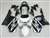 Motorcycle Fairings Kit - 2002-2003 Honda CBR 954RR Black/White Fairings | NH90203-15