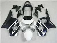 Motorcycle Fairings Kit - 2002-2003 Honda CBR 954RR Black/White Fairings | NH90203-15
