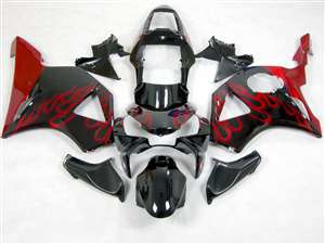 Motorcycle Fairings Kit - 2002-2003 Honda CBR 954RR Red Flame Fairings | # 263 NH90203-18