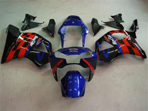 Motorcycle Fairings Kit - 2002-2003 Honda CBR 954RR Blue/Red Sponsor Fairings | NH90203-2