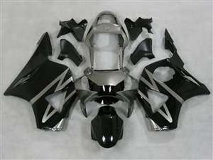 Motorcycle Fairings Kit - 2002-2003 Honda CBR 954RR Silver/Black RR Style Fairings | NH90203-20