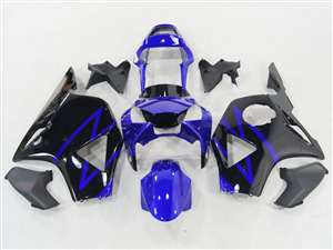 Motorcycle Fairings Kit - 2002-2003 Honda CBR 954RR Black/Blue Fairings | NH90203-38