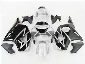 Motorcycle Fairings Kit - 2002-2003 Honda CBR 954RR Silver/Black Fairings | NH90203-39