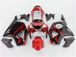 Motorcycle Fairings Kit - 2002-2003 Honda CBR 954RR Black/Red Fairings | NH90203-44