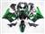 Motorcycle Fairings Kit - 1998-1999 Honda CBR 900RR Metallic Green Flame Fairings | NH99899-1