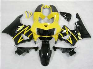 Motorcycle Fairings Kit - 1998-1999 Honda CBR 900RR Black/Yellow Fairings | NH99899-10