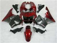 Motorcycle Fairings Kit - 1998-1999 Honda CBR 900RR Satin Black/Red Fairings | NH99899-11