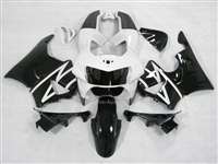 Motorcycle Fairings Kit - 1998-1999 Honda CBR 900RR White/Black Fairings | NH99899-3