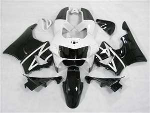 Motorcycle Fairings Kit - 1998-1999 Honda CBR 900RR White/Black Fairings | NH99899-3