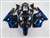 Motorcycle Fairings Kit - 2000-2001 Kawasaki ZX12R Blue Tribal Fairings | NK10001-12