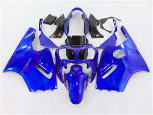 Motorcycle Fairings Kit - 2000-2001 Kawasaki ZX12R Plasma Blue Fairings | NK10001-20