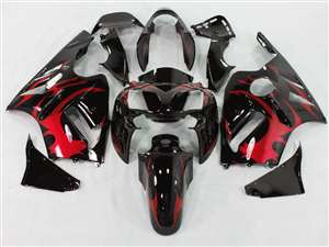 Motorcycle Fairings Kit - 2002-2005 Kawasaki ZX12R Tribal Red Fairings | NK10205-11