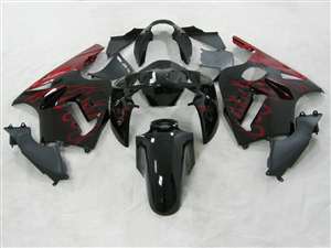 Motorcycle Fairings Kit - 2002-2005 Kawasaki ZX12R Fire Red Fairings | NK10205-14