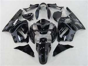 Motorcycle Fairings Kit - 2002-2005 Kawasaki ZX12R Tribal Grey Fairings | NK10205-18